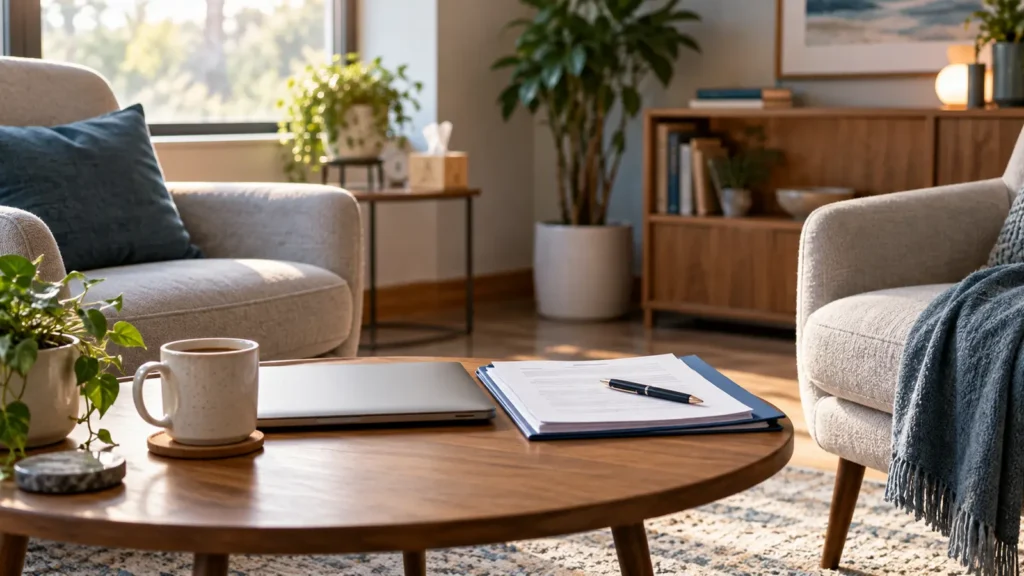 EAP counselling through employer benefits for confidential mental health support